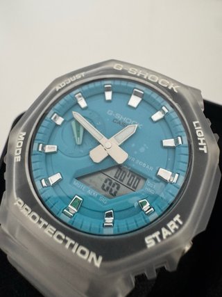 Reloj Casio G-Shock Celeste y Transparente