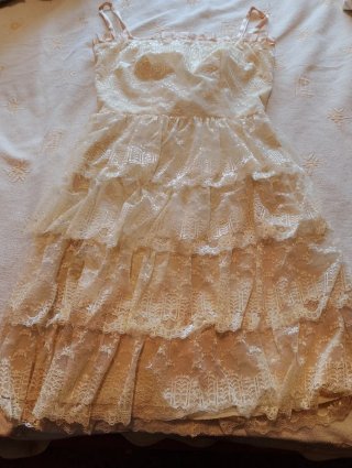 Vestido de fiesta con encaje