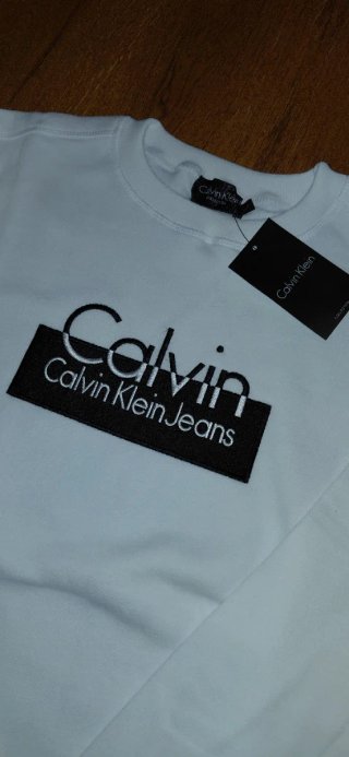 Sudadera Calvin Klein Jeans Blanca