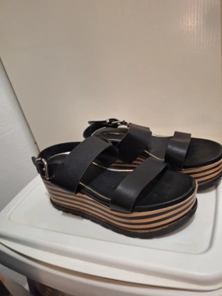 Sandalias de Plataforma Negras