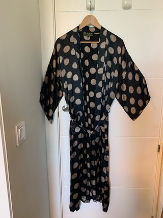 Batín Kimono de Seda Estampado