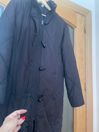 Abrigo Parka Largo Negro