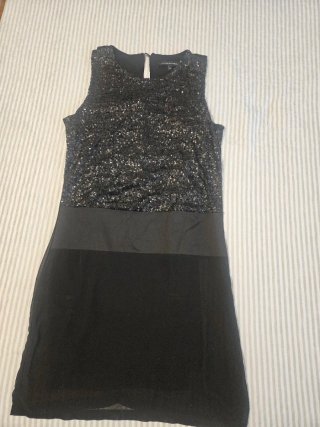 Vestido de fiesta negro La Redoute