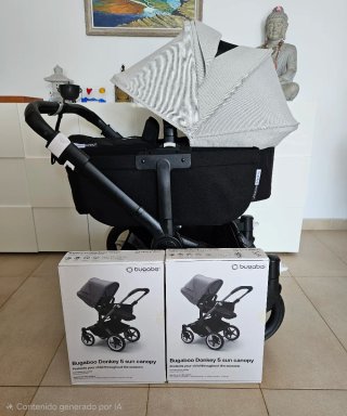 Bugaboo Donkey 3 con Capotas Misty Gray