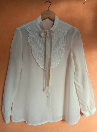 Blusa vintage de gasa Estilo Romántico