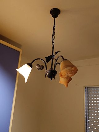 Lámpara de techo estilo rústico