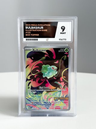 Carta Pokémon Bulbasaur Graduada Mint 9
