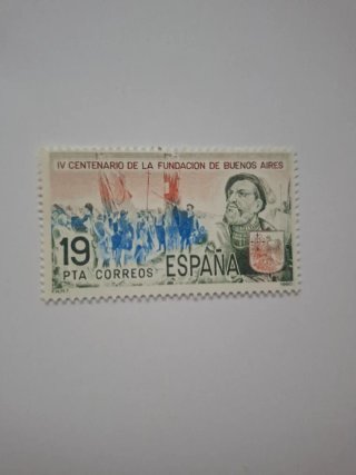 Sello IV Centenario Fundación Buenos Aires 1980
