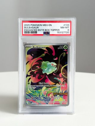 Carta Pokémon Bulbasaur PSA 8