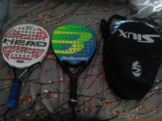 Set de 2 Palas de Pádel y Paletero Siux