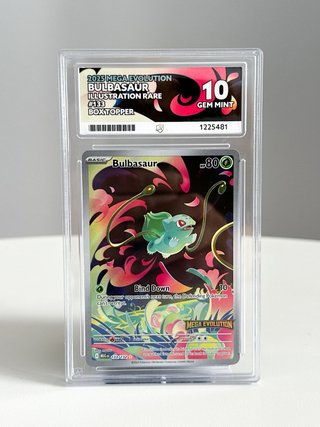 Carta Pokémon Bulbasaur Graduada 10 Gem Mint