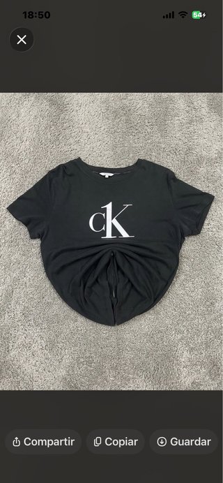 Camiseta Negra Calvin Klein Talla M