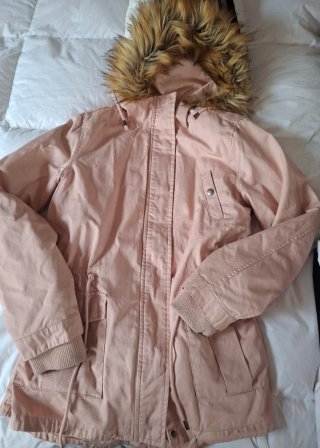 Parka larga rosa Green Coast