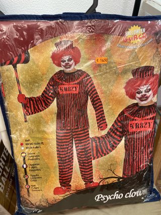 Disfraz de Payaso Psycho Talla M
