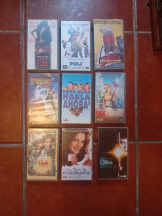 Lote de 9 Películas en VHS