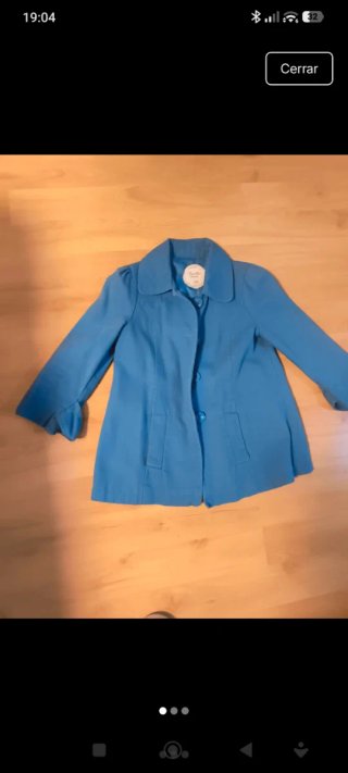 Chaqueta Azul Bershka Talla S