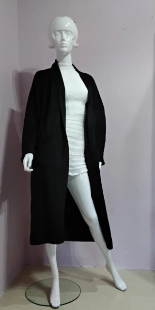 Cárdigan largo negro Talla M