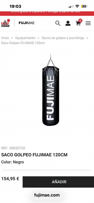 Saco de Boxeo Fujimae 120cm