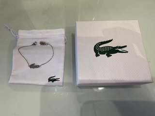 Pulsera lacoste de plata mujer