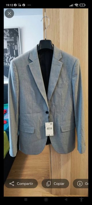 Americana Gris Slim Fit Mango