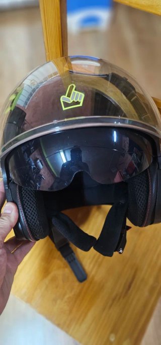 Casco de Moto abierto con Visera Doble