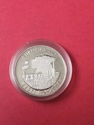 ESTONIA UNION EUROPEA 2004 (+25 GRS. PLATA PURA)