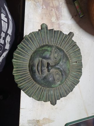 Figura Decorativa de Sol en Pizarra