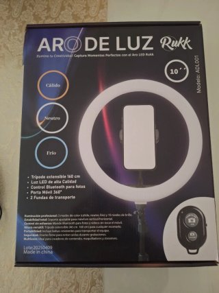 Aro de Luz Rukk 10 pulgadas con Trípode
