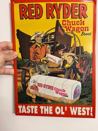 Cartel Metálico Red Ryder Chuck Wagon