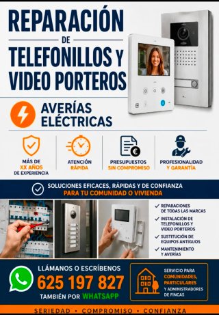 Electricista/ reparador de telefonillos
