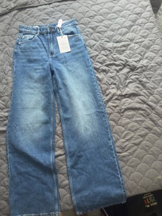 Pantalón Pull & Bear Vaquero Azul Talla M
