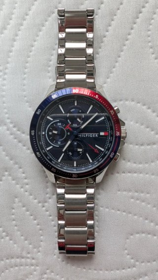 Reloj Tommy Hilfiger Plateado y Azul
