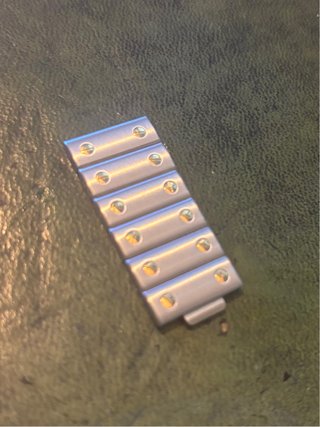 6 Eslabones Cartier Santos Acero y Oro