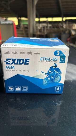 Batería Moto Exide AGM ETX4L-BS