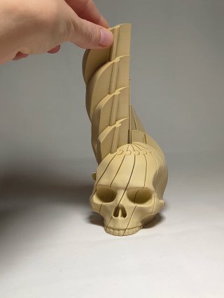 Teschio Cinetico a Scomparsa / Fidget Toy 3D