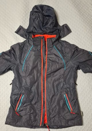 Chaqueta de Montaña Gris y Naranja