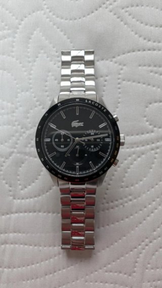 Reloj Lacoste Plateado y Negro