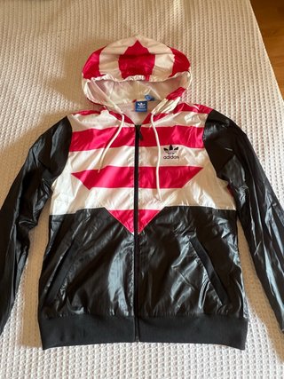 Chaqueta Adidas Negra y Rosa