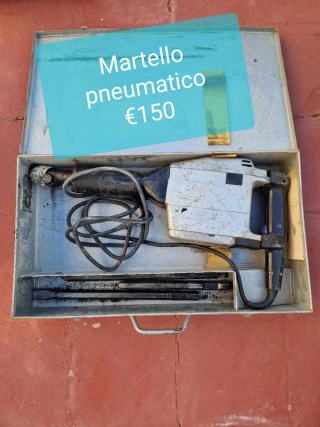 Martello pneumatico con valigetta