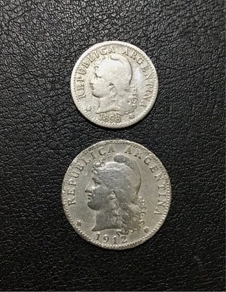 Monedas Antiguas Argentina 1898 y 1912