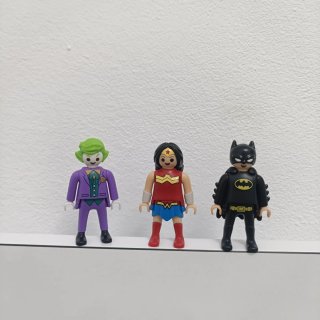 3 Figuras Playmobil DC Comics