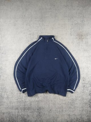 Felpa Nike Vintage Half-Zip Blu
