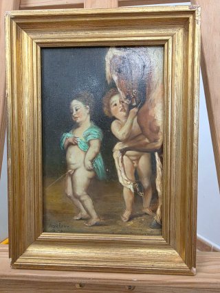 Cuadro al óleo del pintor Adriano