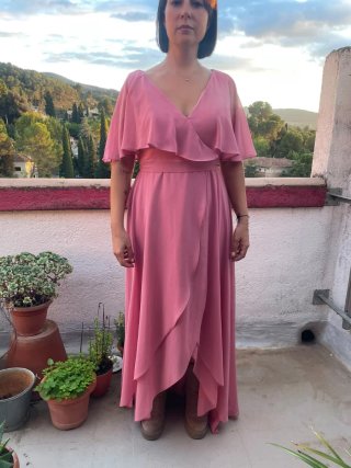 Vestido de fiesta rosa Shein Talla L nuevo.