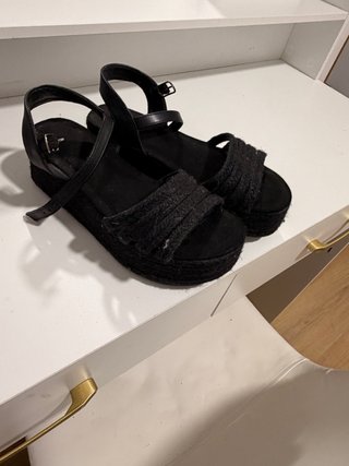 Sandalias de plataforma negras