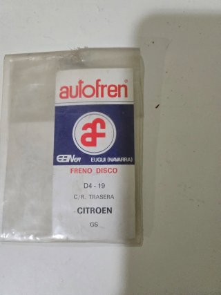 Kit Freno Disco Autofren D4-19 Citroen GS