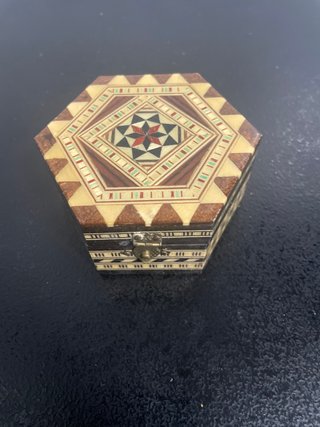 Caja Joyero Vintage Taracea Granadina