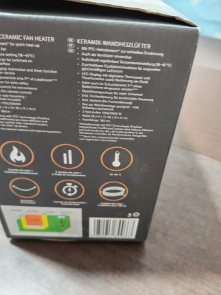 Calefactor Cerámico de Pared con Mando