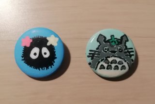Chapas hechas a mano de Totoro