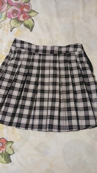 Falda corta de tablas